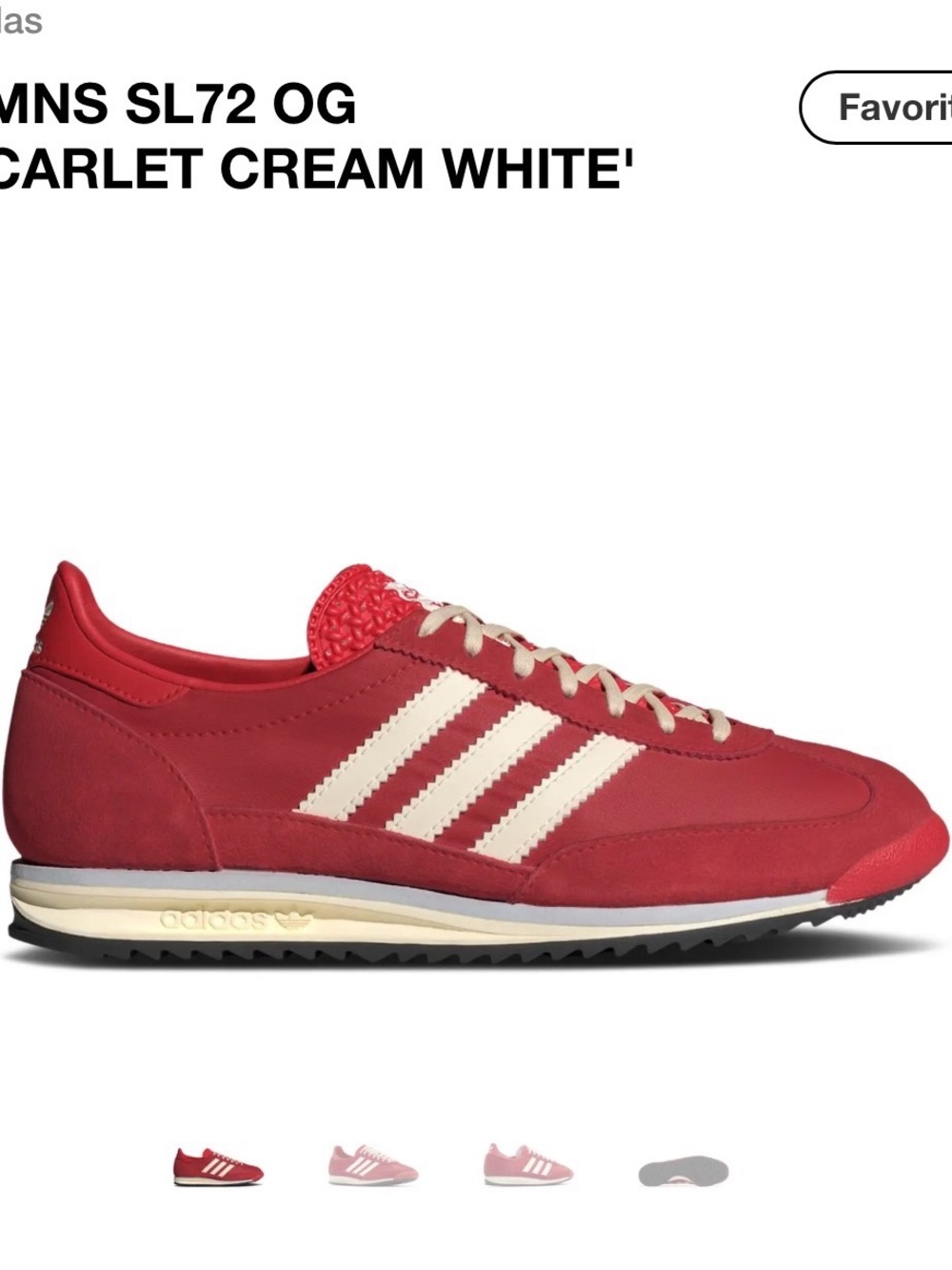 Women’s Adidas SL 72 OG sneakers